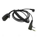 Telecom ADAPT-PELT-U173R-K Adaptador con pulsador y micrófono para conectar cascos Peltor SPORTTAC a walkie Kenwood / Team / Kombix / Dynascan