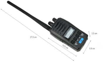 Dimensiones walkie CB TTI TCB-H100