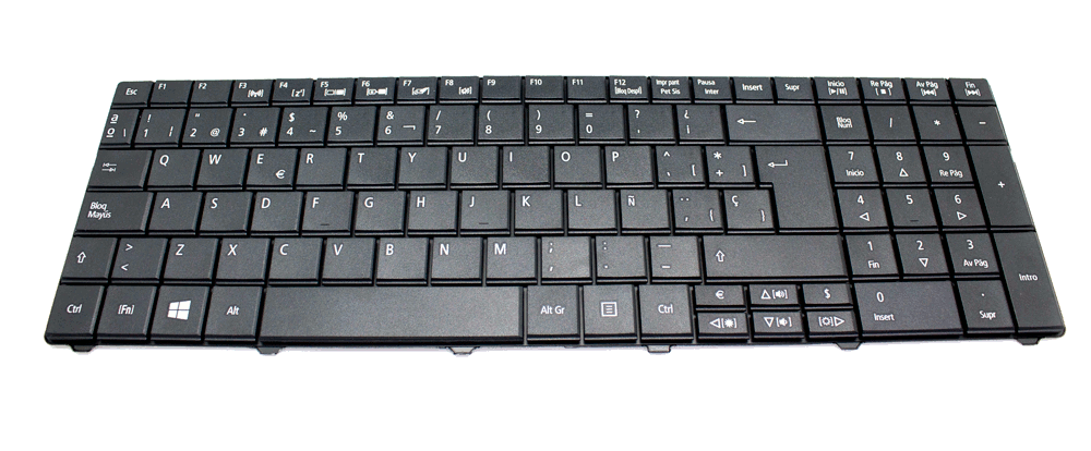 Teclado de recambio para ordenador portátil ACER - ACER ASPIRE e1-571 negro 71156