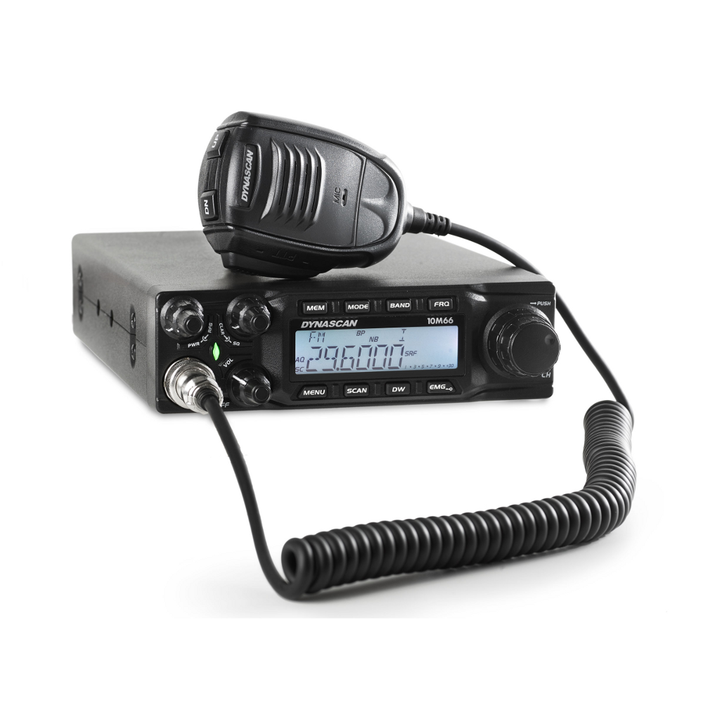 Dynascan 10M66 Emisora móvil HF 28 a 29,700 MHz AM / FM / USB / LSB - 12W AM / 30W FM / SSB