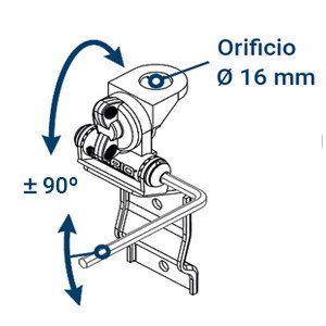 Sirio ASP-5 movimiento eje 1