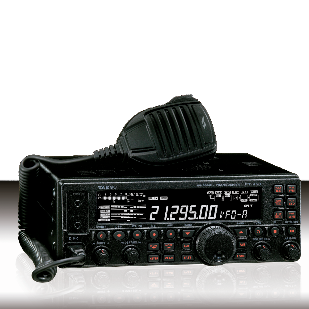 YAESU FT-450D transceptor radioafició multibanda HF + 50 MHz amb acoplador automàtic d'antena