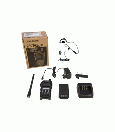 Yaesu FT-25E walkie radioaficin VHF 144 a 146 MHz + pinganillo de regalo