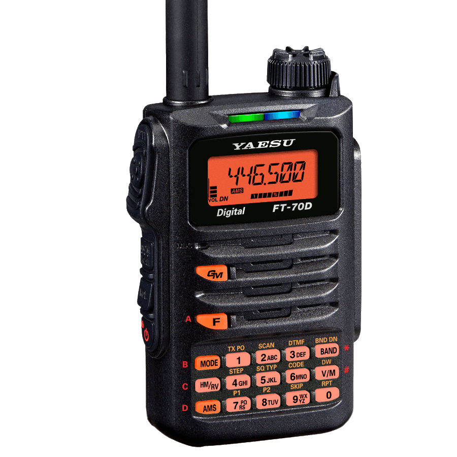 YAESU FT-70DE walkie bibanda analgico/digital C4FM 144/430 MHz