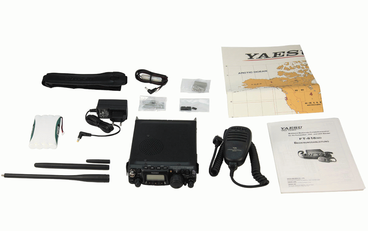 YAESU FT-818 transceptor porttil multibanda HF/50MHz/VHF/UHF