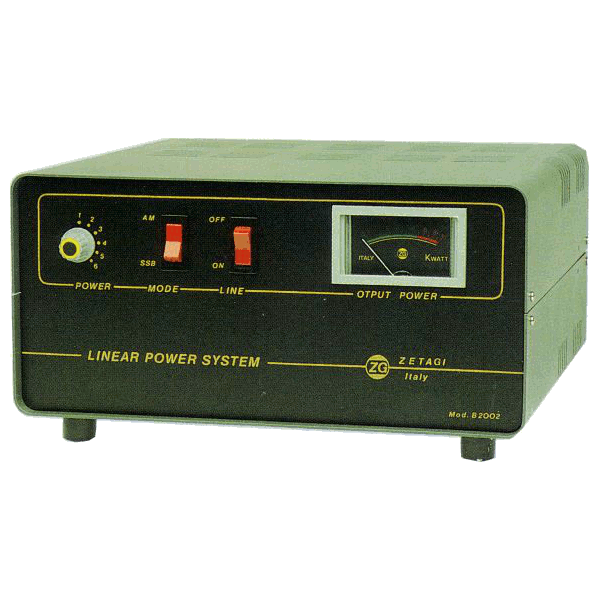 Zetagi B2002 - Amplificador HF 600 W - 20 a 30 MHz - Alimentaci 220 V AC