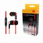 Auriculares kodak 150 wired + micrófono negro/rojo 30423589