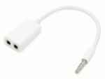 Duplicador audio jack 3.5mm blanco 54009