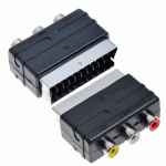 Adaptador euroconector scart/rca 60097