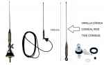 Sirio MGA-55-550 S Antena móvil tipo palometa - ajustable entre 55 y 555 MHz