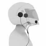Nauzer KIM55 Y Microauriculares para casco integral con conector para walkie Yaesu series VX